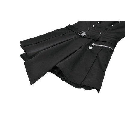 Dark in Love Cassia Buckled Pleated Dress