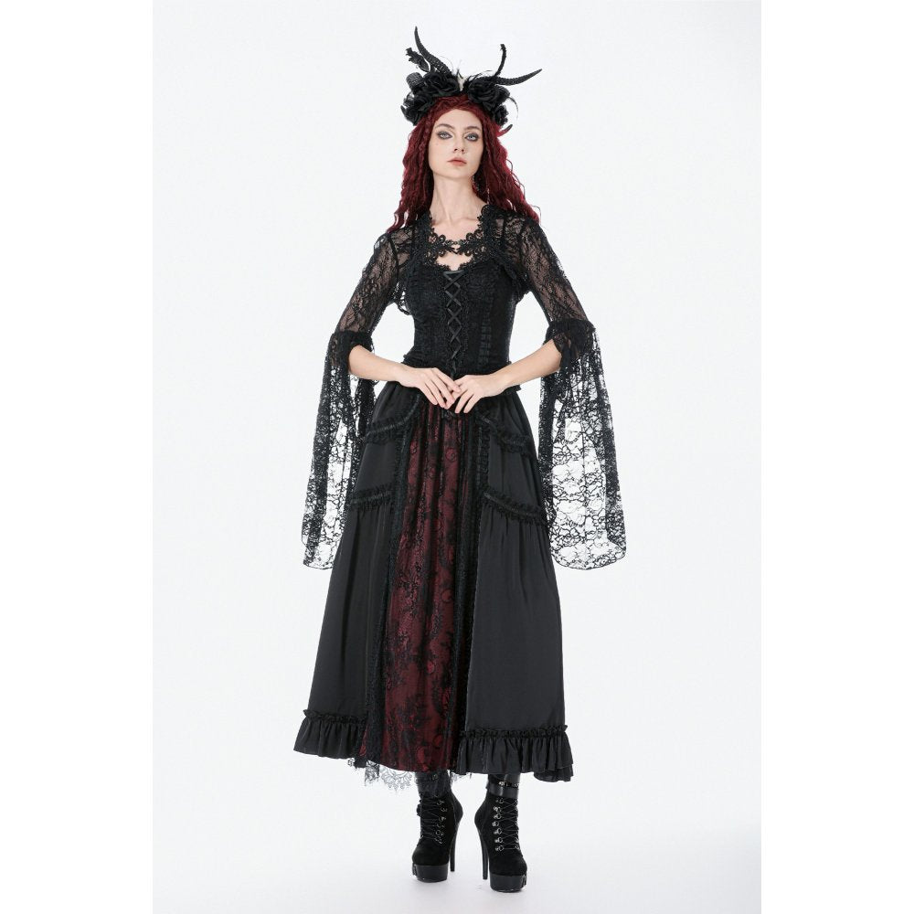 Dark In Love Lilith 3D Lace Bell Sleeve Cape