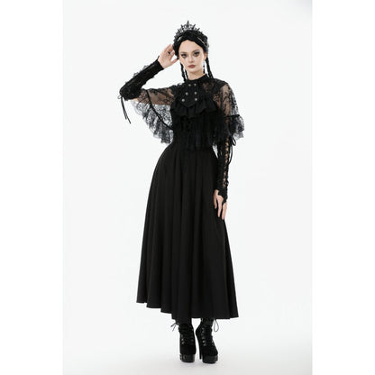 Dark in Love Bellatrix Lace Ruffle Capelet