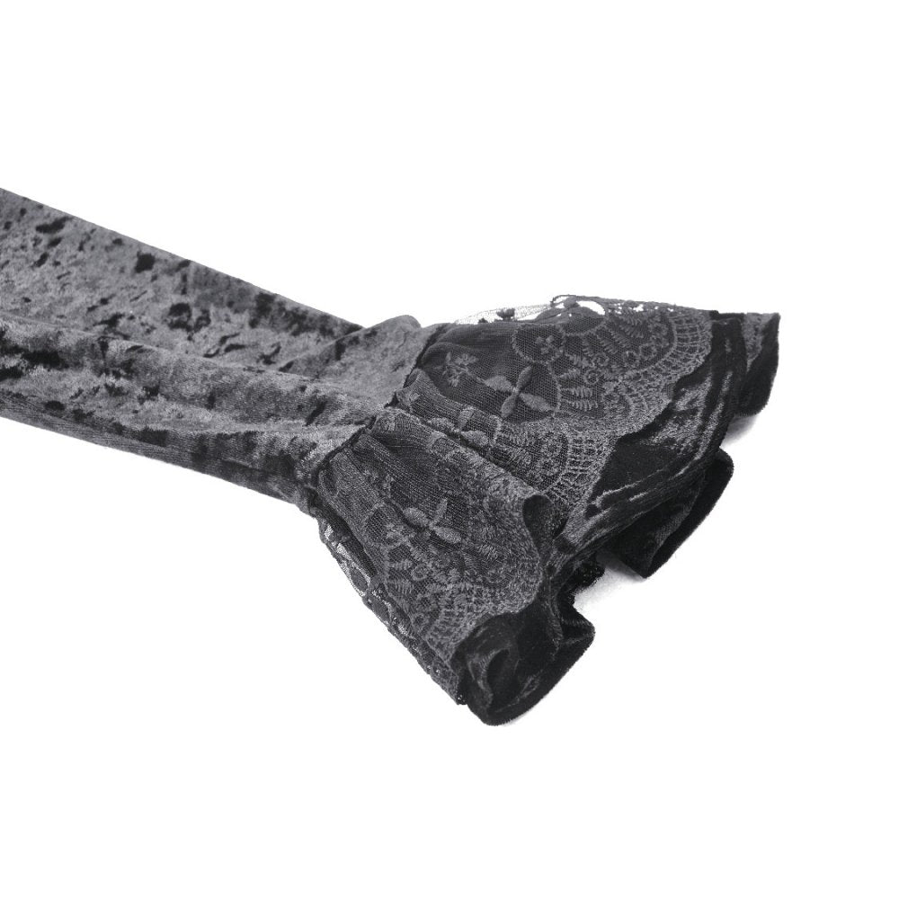 Dark in Love Seraphina Velvet Lace Goth Dress