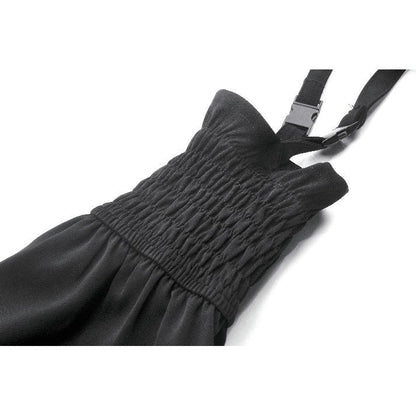 Dark in Love Lace-Up Layered Goth Convertible Flare Trousers or Shorts