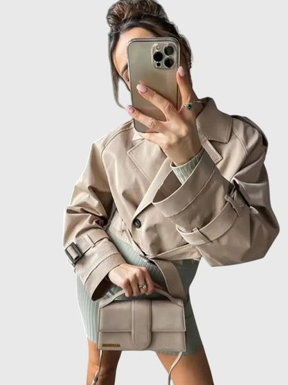 Claire | Cropped Trench Coat
