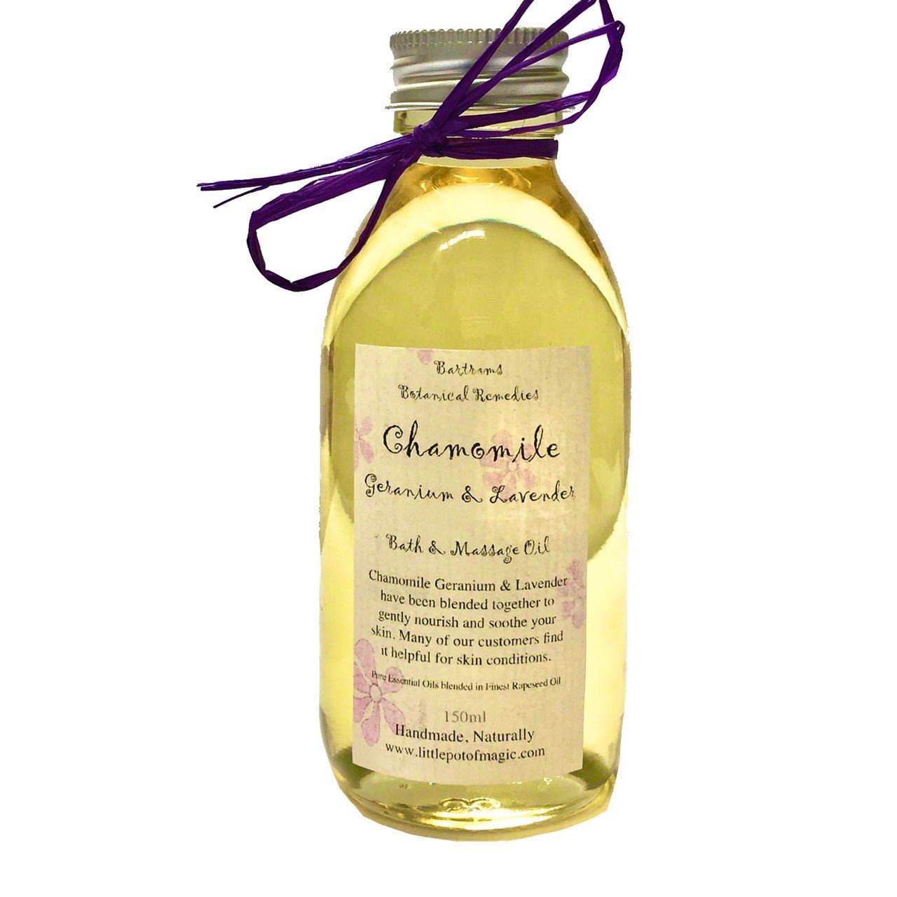 Chamomile Geranium & Lavender Bath & Massage Oil 150ml - The beloved floral blend, now as a bath & massage oil