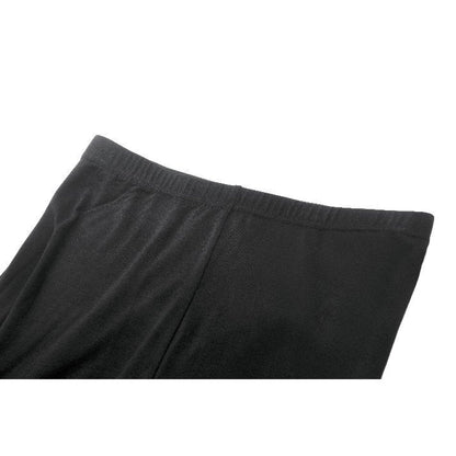 Dark in Love Goth Flare Leggings with Lace Frills