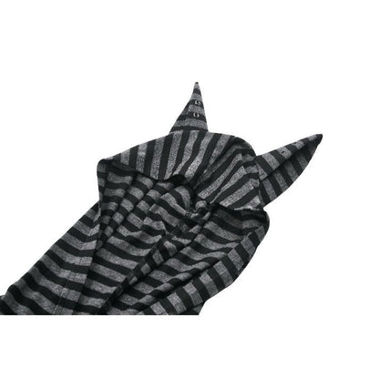 Dark In Love Salem Striped Cat Ear Hoodie Dress