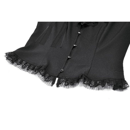 Dark in Love Courtly Cross Gem Gothic Blouse