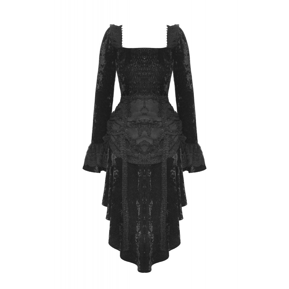 Dark in Love Seraphina Velvet Lace Goth Dress