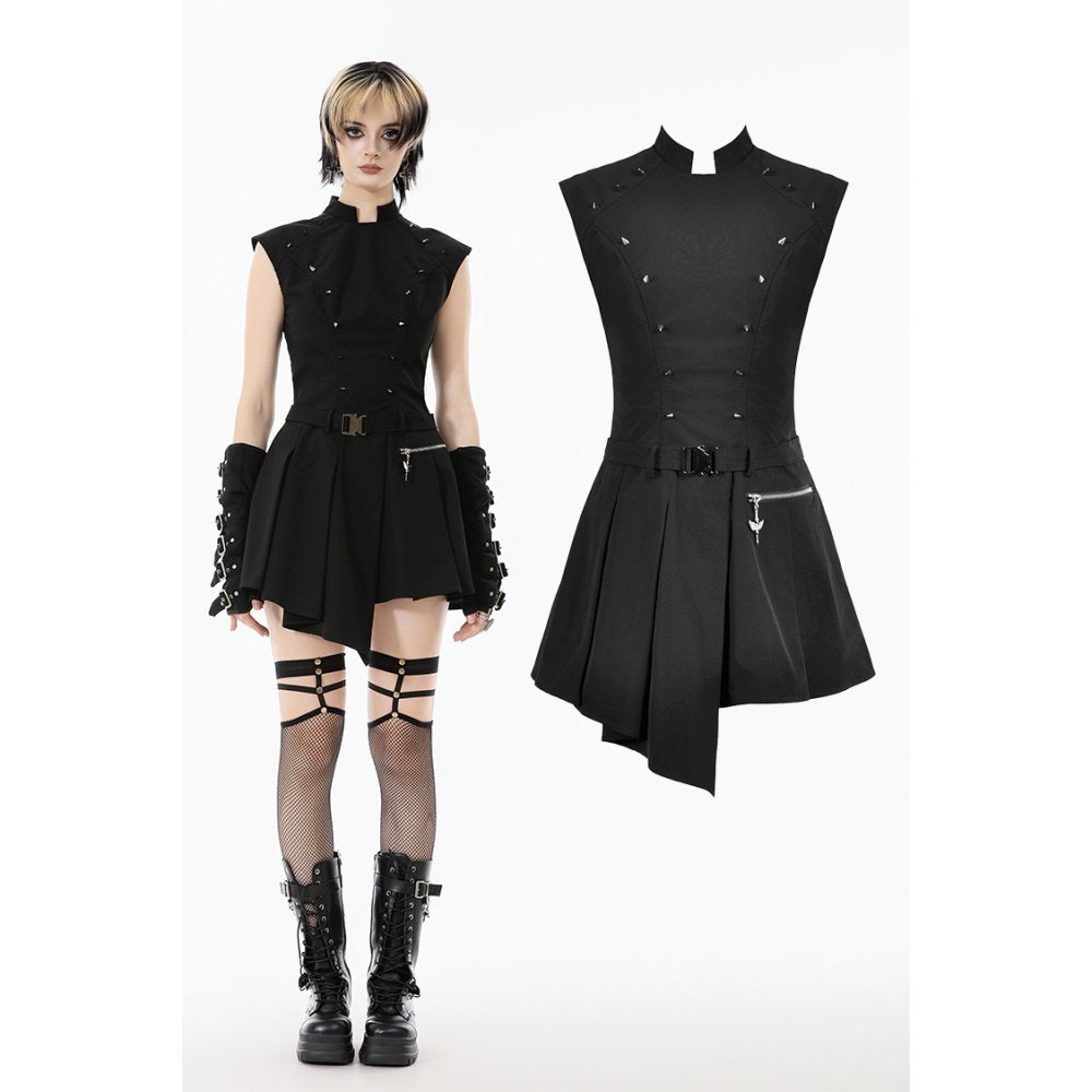 Dark in Love Cassia Buckled Pleated Dress