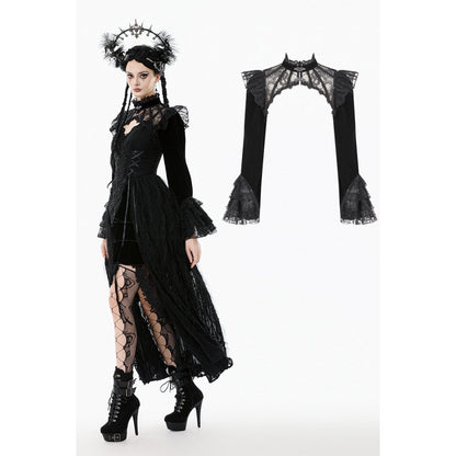 Dark in Love Erzebeth Lace Gothic Bolero Shrug