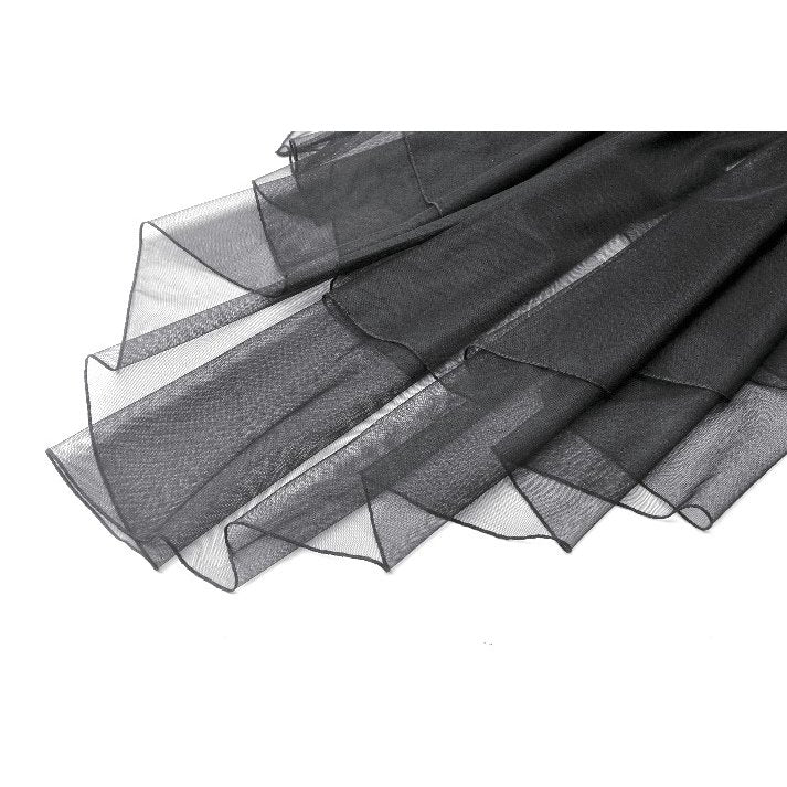 Dark in Love Seraphina Tiered Mesh & Ruffle Goth Layer Dress