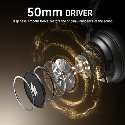 Maono Studio Closed Back Dynamic Headphones with 3.5mm & 6.35mm Jack Plug