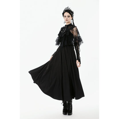 Dark in Love Bellatrix Lace Ruffle Capelet
