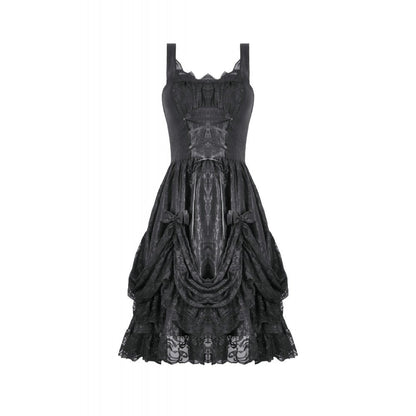 Dark in Love Shadow Lament Ruched Lolita Dress