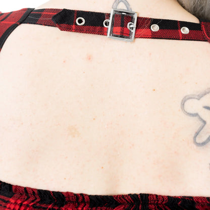 Heartless Ebbani Black and Red Check Dress