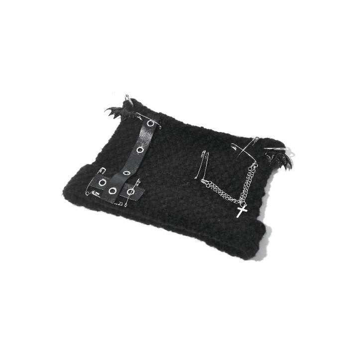 Dark In Love Mina Punk Metal Knit Hat