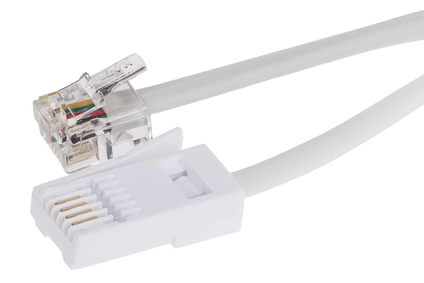 Maplin RJ11 to BT Plug BT- 431A Telephone Modem Cable - White, 3m