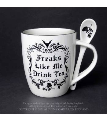 Alchemy Gothic Freaks Like Me: Mug and Spoon Set