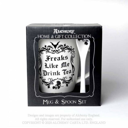 Alchemy Gothic Freaks Like Me: Mug and Spoon Set