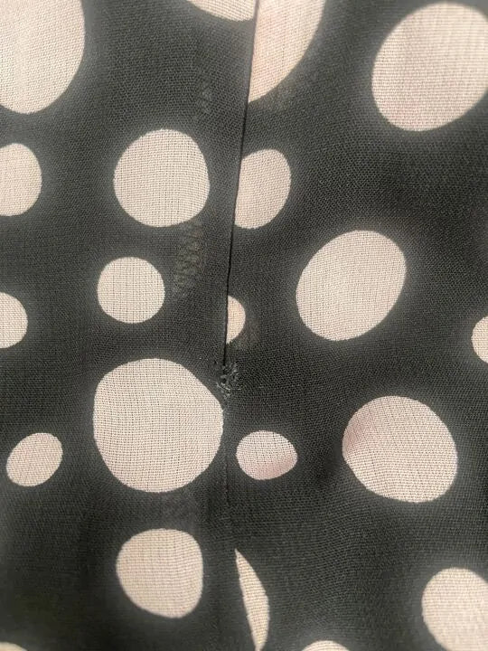 Ro & Zo - Arianna Pink Polka Dot Cosarge High Low Dress Size: 16