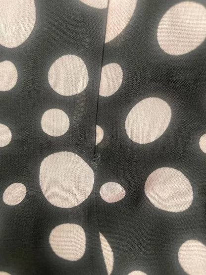 Ro & Zo - Arianna Pink Polka Dot Cosarge High Low Dress Size: 16