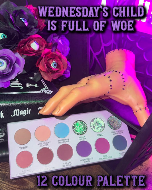 Radioactive Unicorn Wednesday’s Child is Full of Woe Eyeshadow Palette