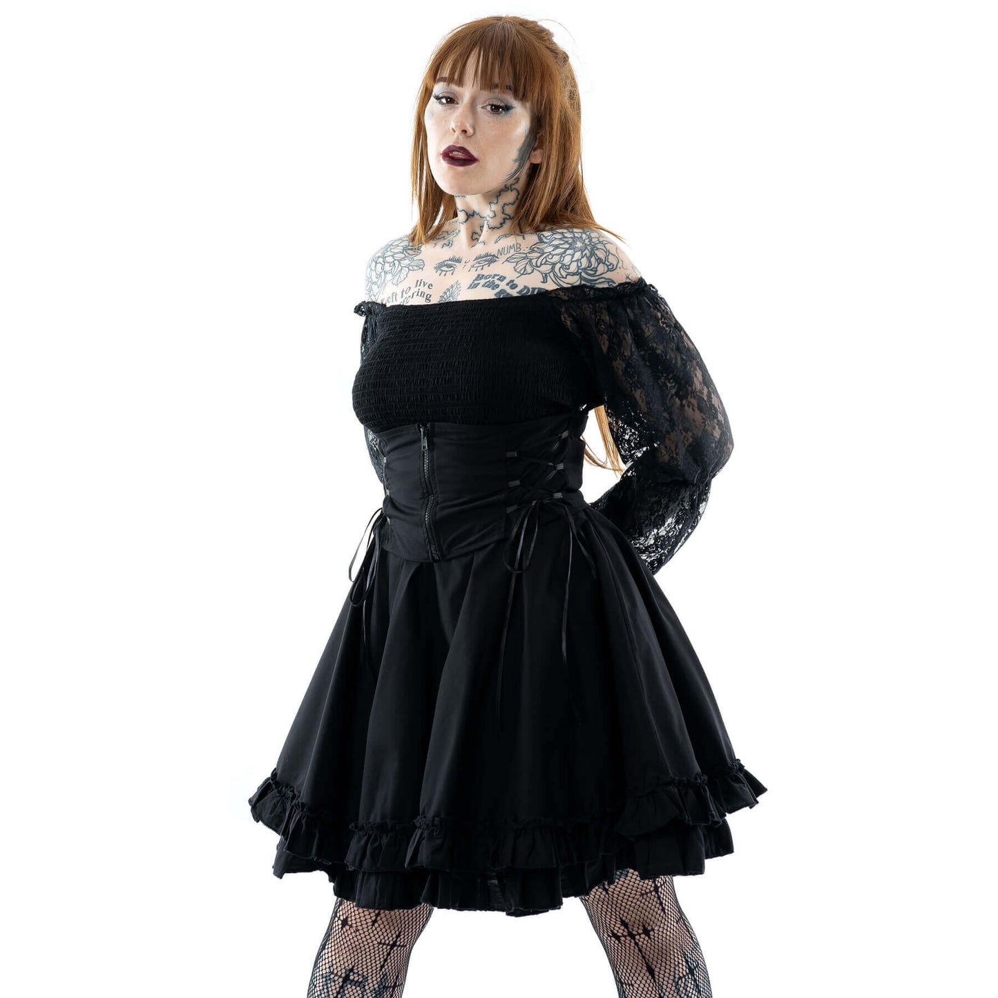 Poizen Industries Kabibi Ladies Dress in Black