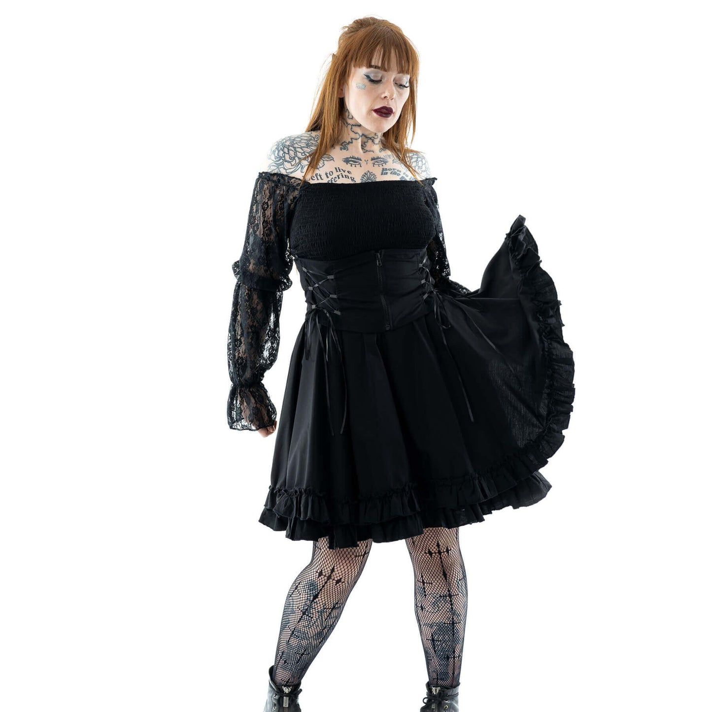 Poizen Industries Kabibi Ladies Dress in Black