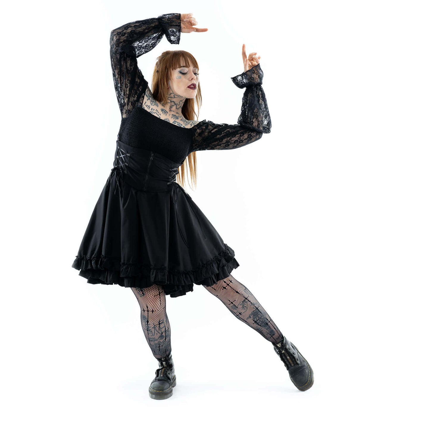 Poizen Industries Kabibi Ladies Dress in Black