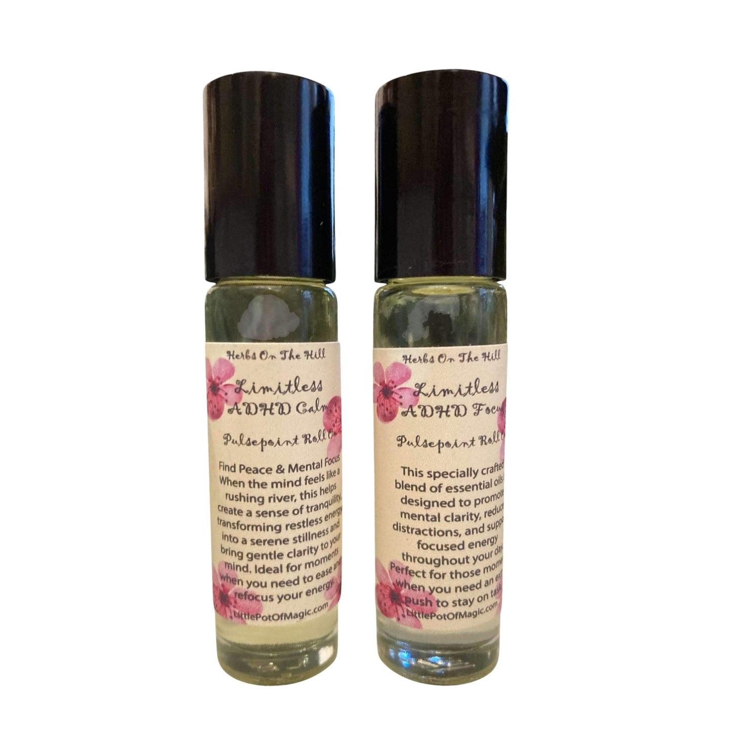 Limitless ADHD Set (of both Focus and Calm Roll Ons)- Stay Grounded, Stay Sharp, Stay Limitless