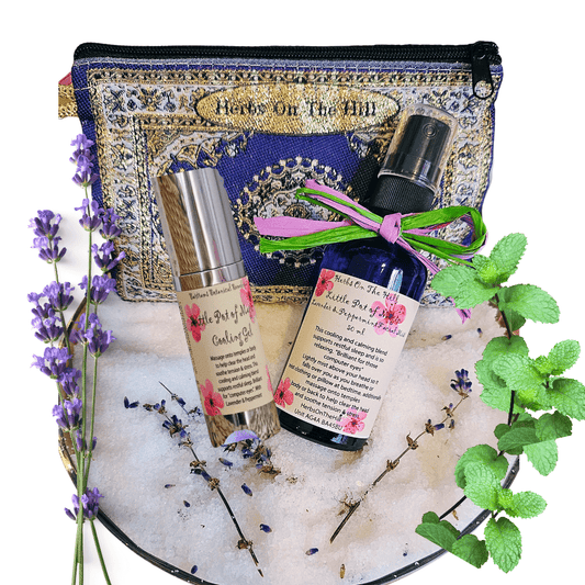 Little Pot Of Magic Cooling Gel And Mist Purse Set. Silence the Storm, breathe in tranquillity