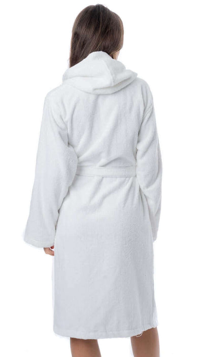 Luxury Women's Terry Cotton Bath Robe Ultra-Absorbent Soft Cozy Dressing Gown for Home Spa Gym Travel by Daisy Dreamer