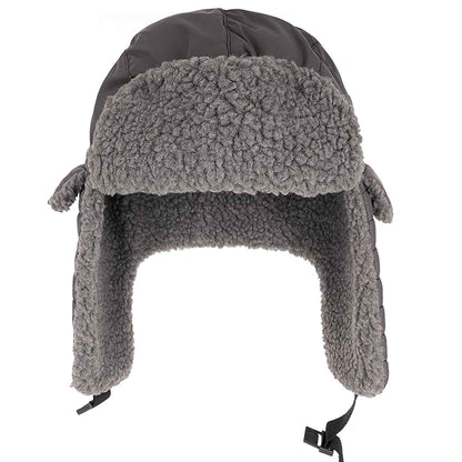 Mens Ribbed Waterproof Trapper Hat with 3M Thinsulate Fleece Lining for Winter Warmth and Cold Weather Protection by Heatwave Thermalwear