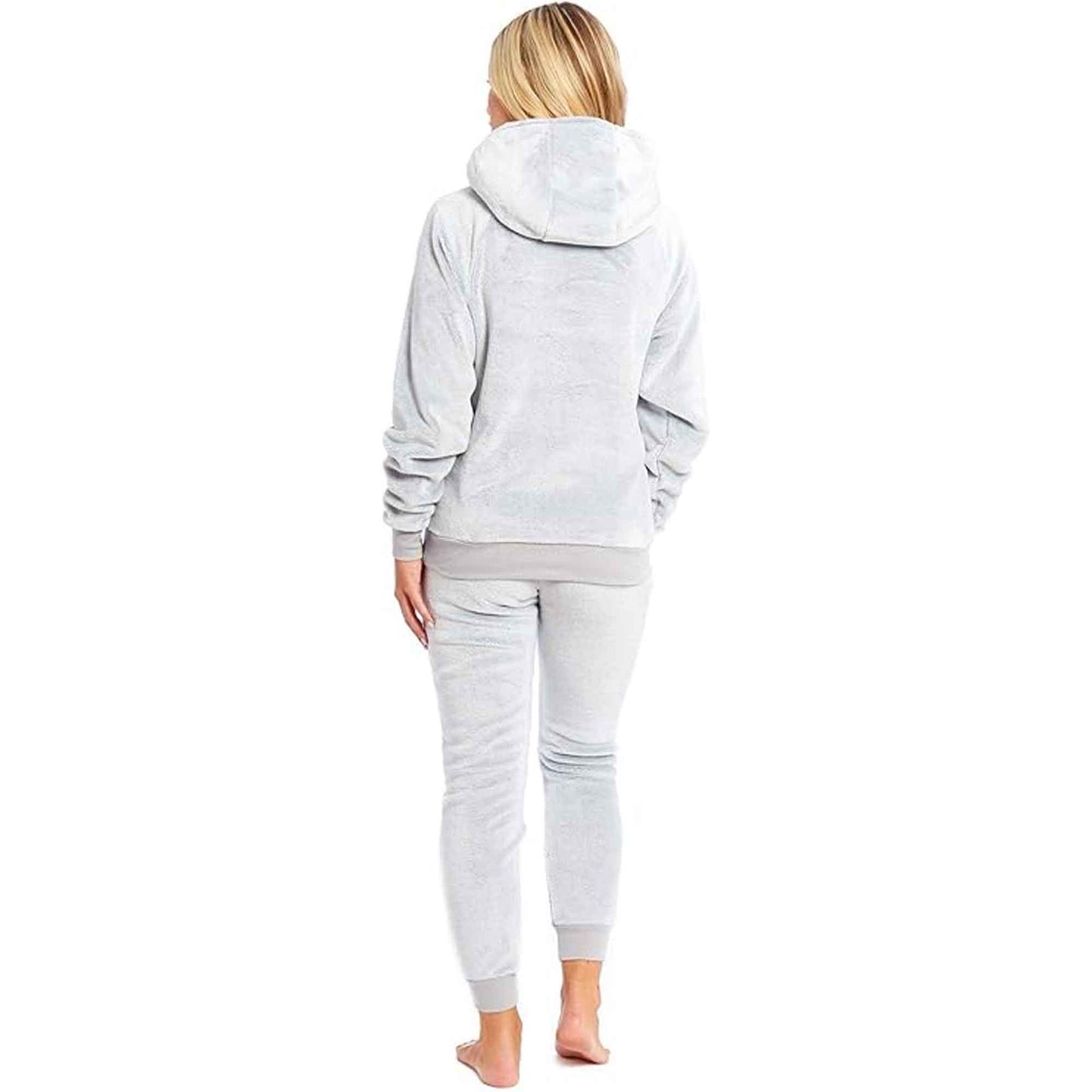 Mother Daughter Matching Sloth Hooded Fleece Pyjamas Plush Flannel Twosie Loungewear with Sherpa Lining Multiple Sizes Cozy Embroidered Sloth Design by Daisy Dreamer