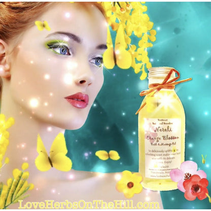 Neroli Orange Blossom 150ml Bath & Massage Oil - Bright, floral, and beautifully uplifting