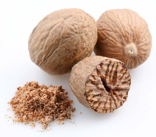 Nutmeg Essential Oil 10ml – Smooth, nutty, and subtly sweet—warmth wrapped in coziness.