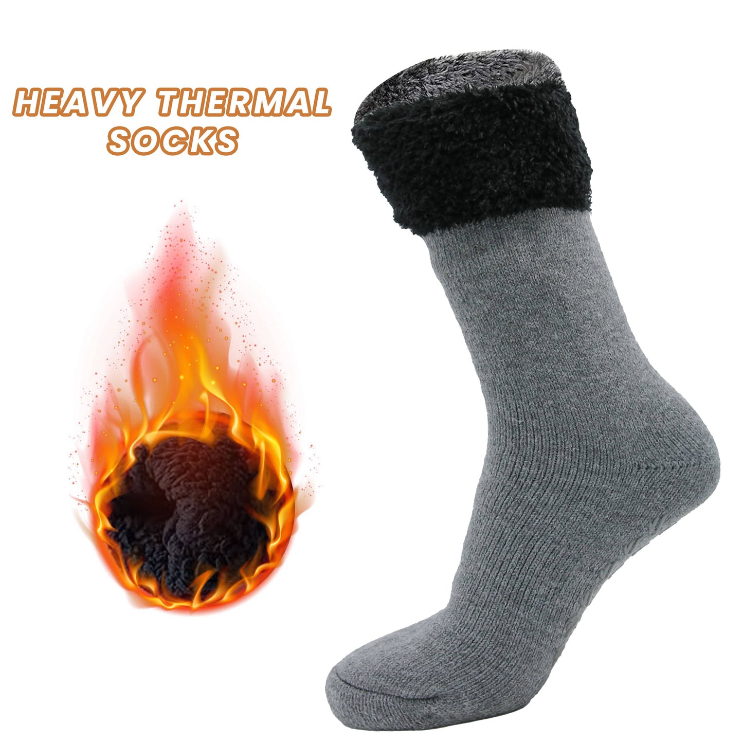 Pack of 2 Women's Feather Soft TOT Slipper Socks with Anti-Slip Grips Fleece Lined Cozy Winter Indoor Lounge Socks by Sock Stack