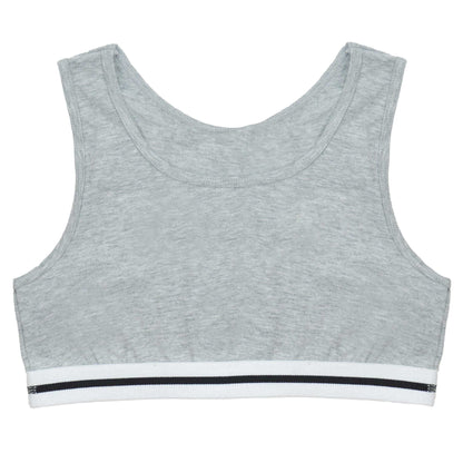 Pack of 4 Girls Seamless Sports Bralettes Racer Back Crop Top Training Bra Comfortable Stretchy Yoga Vest for Kids and Teens Ultimate Support by Daisy Dreamer