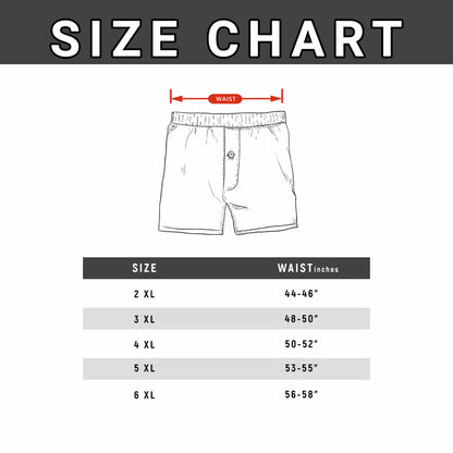 Pack Of 5 Mens Jersey Plus Size Boxer Shorts Classic Fit Breathable Button Fly Design Men Boxers Underwear 2XL To 6XL by Sock Stack