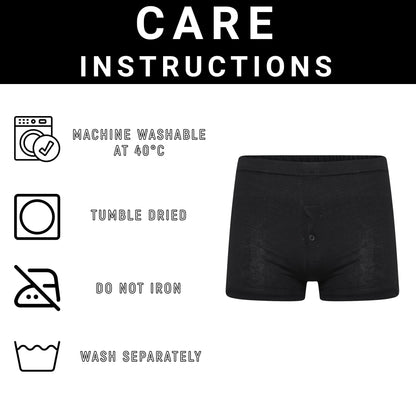 Pack Of 5 Mens Jersey Plus Size Boxer Shorts Classic Fit Breathable Button Fly Design Men Boxers Underwear 2XL To 6XL by Sock Stack