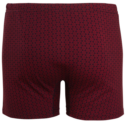 Pack of 6 Men’s Boxer Shorts Classic Fit Jersey Underwear with Printed Design Button Fly & Elastic Waistband by Sock Stack