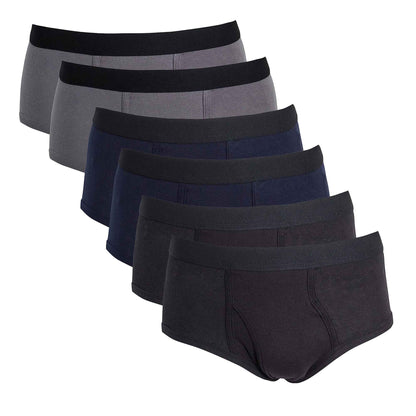 Pack of 6 Mens Cotton Briefs Soft Waistband Breathable Durable Underwear Comfortable All Day Wear MB05/06 by Sock Stack