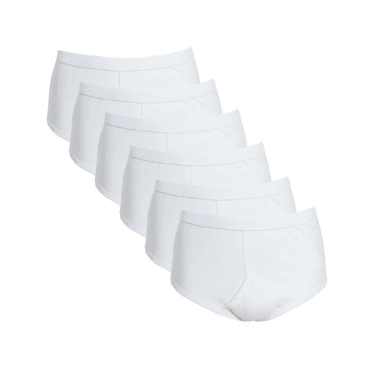 Pack of 6 Mens Cotton Y Front Underpants Breathable Sports and Everyday Wear Various Sizes and Colours Moisture Wicking Comfort by Sock Stack