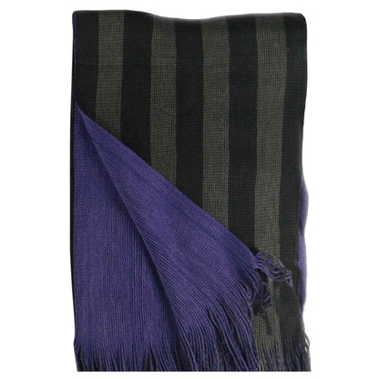 Reversible Stripe Design Men's Scarves Soft Woven Acrylic Fabric Winter Accessory Stylish for Casual and Formal Outfits 3 Colour Options Sock Stack