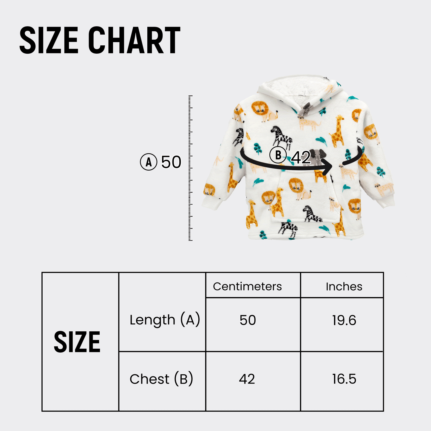 Unisex Safari and Sloth Hoodie Blanket for Infants 0-2 Years Ultra Soft Cozy Wearable Blanket with Spacious Pocket for Boys and Girls by Daisy Dreamer