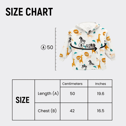 Unisex Safari and Sloth Hoodie Blanket for Infants 0-2 Years Ultra Soft Cozy Wearable Blanket with Spacious Pocket for Boys and Girls by Daisy Dreamer