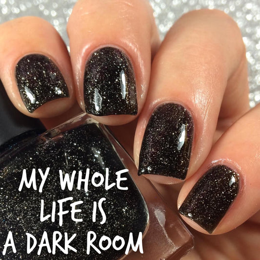Radioactive Unicorn My Whole Life Is A Dark Room Nail Polish