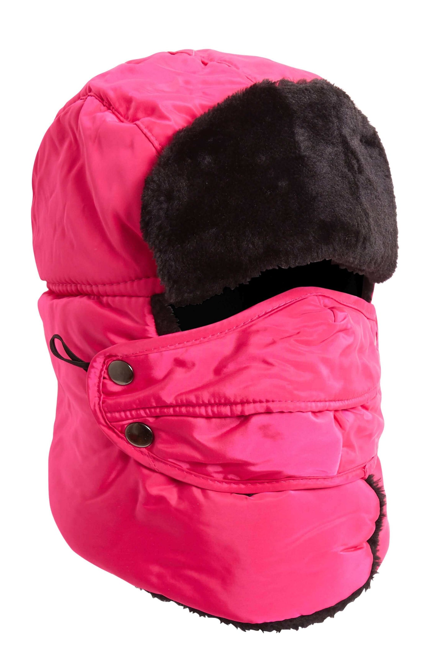 Versatile Winter Trapper Hat with Removable Face Cover Adjustable Ear Flaps Showerproof Fur Lined Ideal for Skiing Snowboarding Hiking by Heatwave Thermalwear