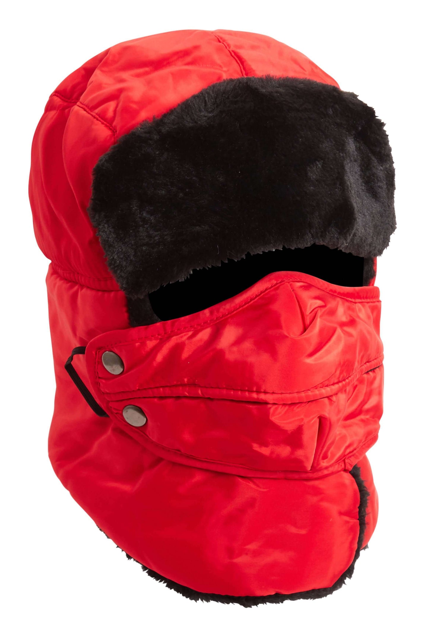 Versatile Winter Trapper Hat with Removable Face Cover Adjustable Ear Flaps Showerproof Fur Lined Ideal for Skiing Snowboarding Hiking by Heatwave Thermalwear