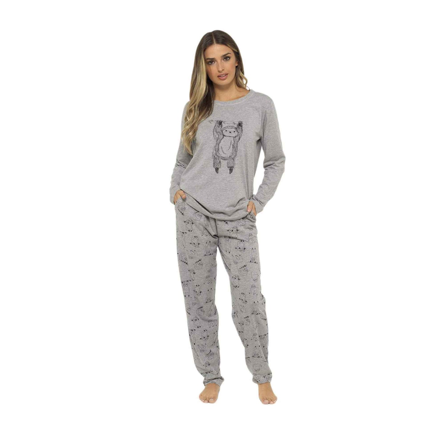 Women's Cotton Soft Pyjama Set with Elasticated Patterned Bottoms Ultimate Nightwear and Cosy Loungewear Multiple Sizes by Daisy Dreamer