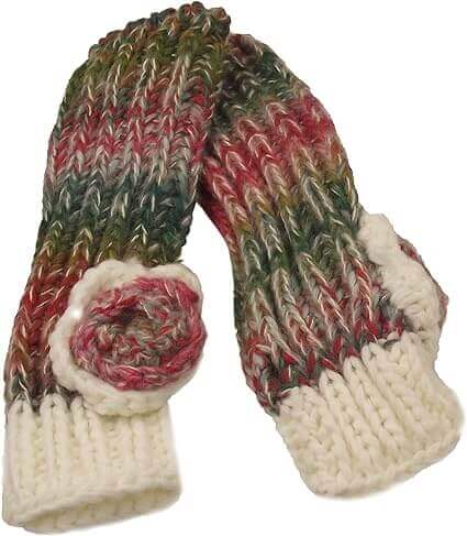 Women's Cozy Acrylic Knitted Headband and Hand Warmer Set Soft Winter Ski Fashion Accessory Warm Versatile Fit for Casual Outings and Cozy Nights by Daisy Dreamer